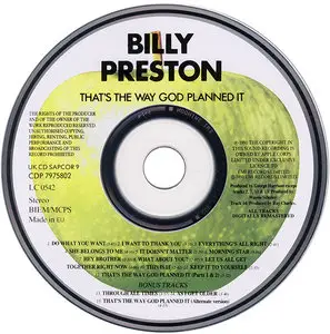 Billy Preston - That's The Way God Planned It (1969) Reissue 1991