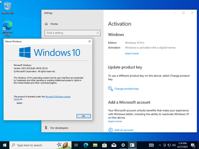 Windows 10 Pro 22H2 build 19045.2913 Preactivated Multilingual