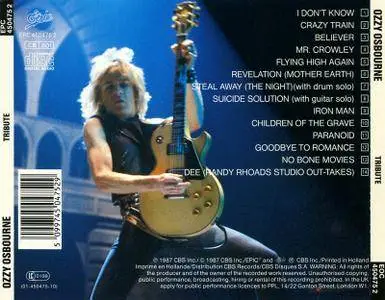 Ozzy Osbourne - Randy Rhoads Tribute (1987)