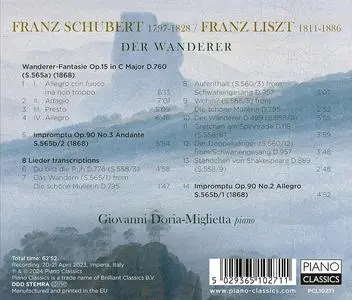 Giovanni Doria-Miglietta - Schubert / Liszt: Der Wanderer - Wanderer Fantasie, Song Transcriptions (2024)