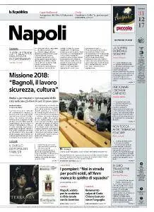 la Repubblica Napoli - 31 Dicembre 2017