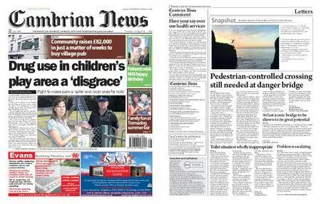 Cambrian News Arfon & Dwyfor – 13 July 2018
