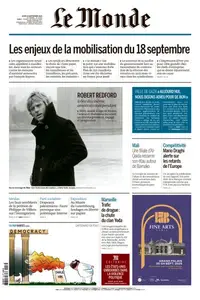 Le Monde du Jeudi 18 Septembre 2025