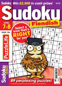 PuzzleLife Sudoku Fiendish - March 2025