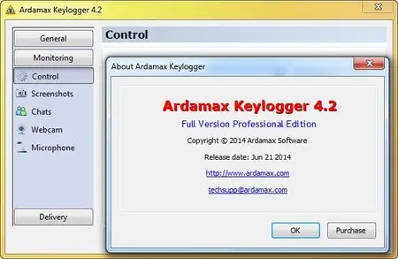 Ardamax Keylogger 4.2 Professional Edition DC 21.06.2014