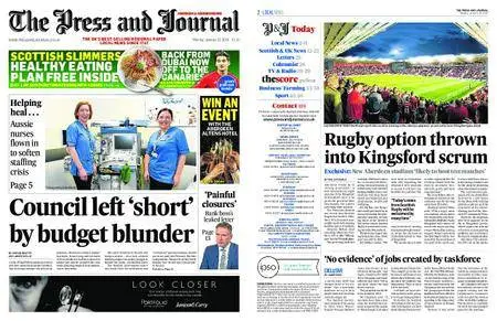 The Press and Journal Aberdeen – January 22, 2018