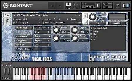 Bela D Media Vocal Tools Bass KONTAKT