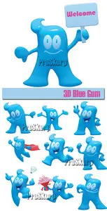 3D Blue Gum