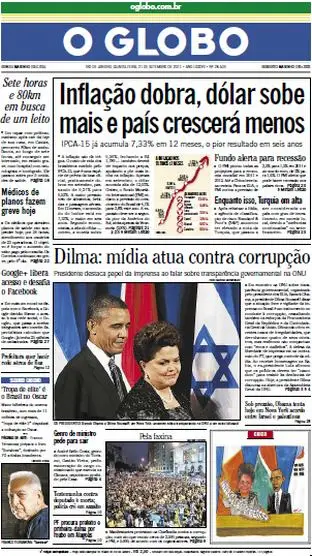 Jornal O Globo - 21 de setembro de 2011