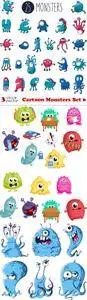 Vectors - Cartoon Monsters Set 6