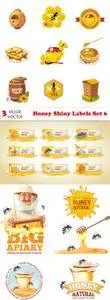 Vectors - Honey Shiny Labels Set 6