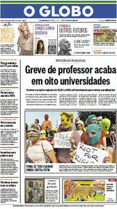 Jornal O Globo - 18 de agosto de 2012 - Sábado
