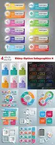 Vectors - Shiny Option Infographics 8