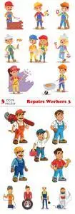 Vectors - Repairs Workers 3