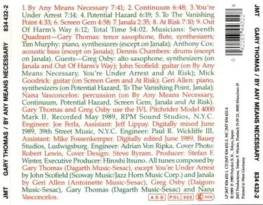 Gary Thomas - By Any Means Necessary (1989) {JMT}