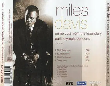 Miles Davis - Prime Cuts From The Legendary Paris Olympia Concerts (2004) {3CD Box Europe 1-RTE 55969 rec 1960}