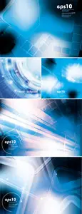 Blue Digital Backgrounds Vector