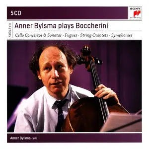 Anner Bylsma plays Boccherini: Cello Concertos & Sonatas, Fugues, String Quintets, Symphonies [5CDs] (2010)