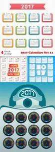 Vectors - 2017 Calendars Set 11