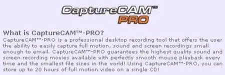 CaptureCAM PRO Recorder v3.0.273