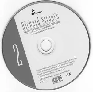 Richard Strauss - Selected Lieder Recordings 1901-1946 (2014) {3CD Set Marston Sesquicentennial Edition 53017-2}