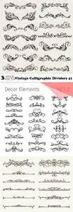 Vectors - Vintage Calligraphic Dividers 41