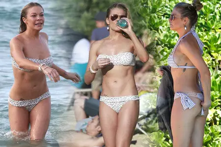 LeAnn Rimes - Bikini candids in Mexico February 2, 2014