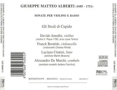 Davide Amodio, Gli Strali di Cupido - Alberti: Sonate per violino e basso continuo (2000)