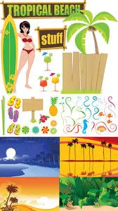Tropical Beach Vectors