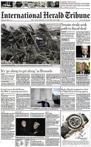 International Herald Tribune from Monday, 14. October 2013 ( "last Issue" )