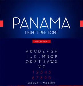 Font - Panama Light