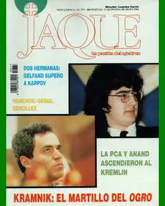 JAQUE • La pasion del Ajedrez • Numero 377 • Mayo 1994 (Spanish)