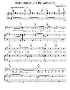 Cheeseburger in paradise - Jimmy Buffett (Piano-Vocal-Guitar)