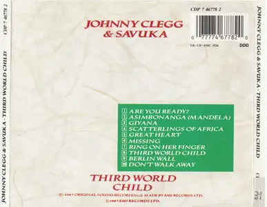 Johnny Clegg & Savuka - Third World Child [EMI CDP 7 46778 2] {UK 1987}