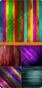 Colorful wooden planks texture vector set 2