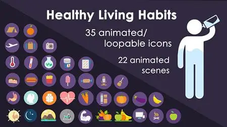 Healthy living Habits Infographic 21636696