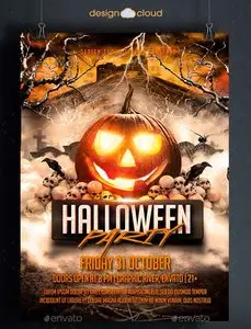 GraphicRiver Halloween Party Flyer Template 8915370