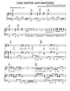 Like Sister and Brother - Bette Midler, The Drifters, The Jackson 5 (Piano-Vocal-Guitar)