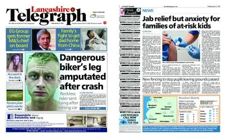 Lancashire Telegraph (Blackburn, Darwen, Hyndburn, Ribble Valley) – January 22, 2021