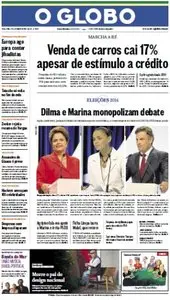 O Globo - 2 de setembro de 2014 - Terça