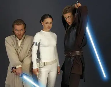 Natalie Portman and Hayden Christensen - Star Wars: Episode II – Attack of the Clones Promoshoot