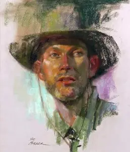 Painting of artist Ned Mueller (1940)