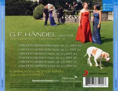 Julia Schröder, Kammerorchester Basel - George Frideric Handel: Six Concerti Grossi Op. 3 (2009)