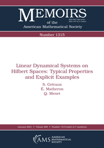 Linear Dynamical Systems on Hilbert Spaces : Typical Properties and Explicit Examples