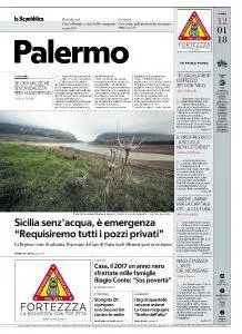 la Repubblica Palermo - 12 Gennaio 2018