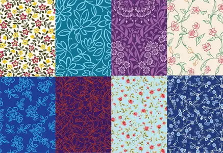 8 cute little background pattern vector material