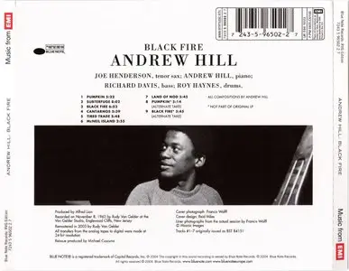 Andrew Hill - Black Fire (1963) + Dance With Death (1968) {2004 Blue Note Remaster} [combined repost]