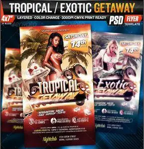 GraphicRiver - Tropical / Exotic Getaway Flyer Template