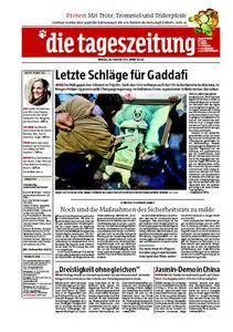 Tageszeitung TAZ vom 28 Februar 2011