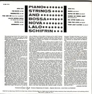 Lalo Schifrin - Piano, Strings and Bossa Nova (1962) {Verve 589 763-2, Cardboard Sleeve rel 2002}